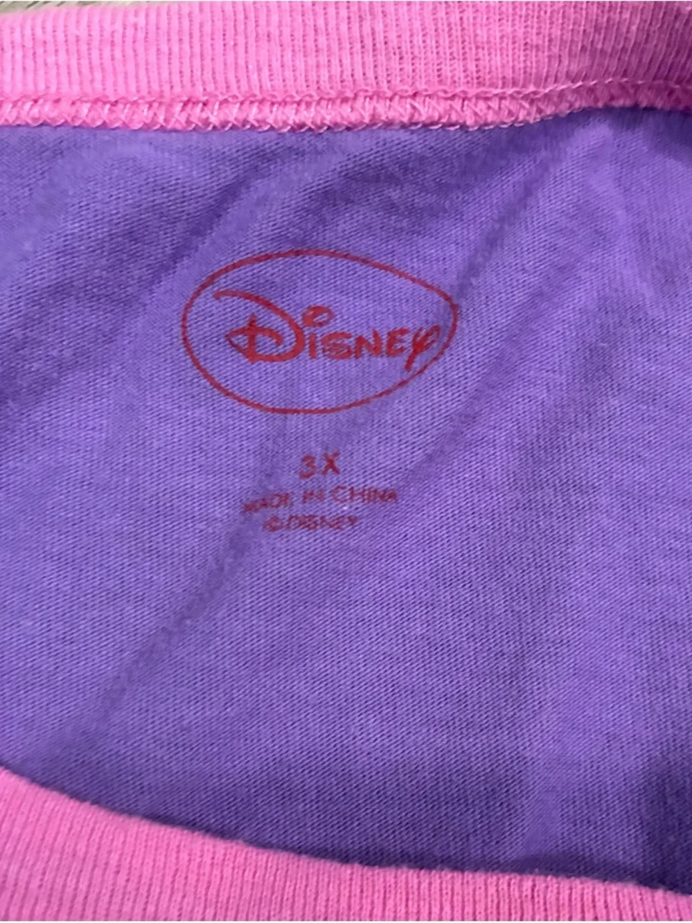 Disney Tinker Bell Purple Sweet Dreams Graphic Plus Size Pajama Top - Picture 4 of 9